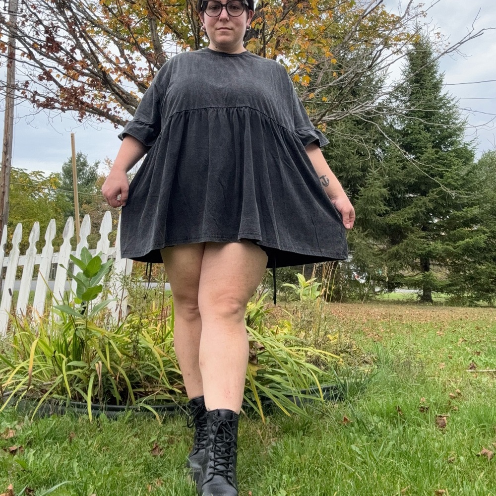 Foxblood Khloe Babydoll Tunic Dress